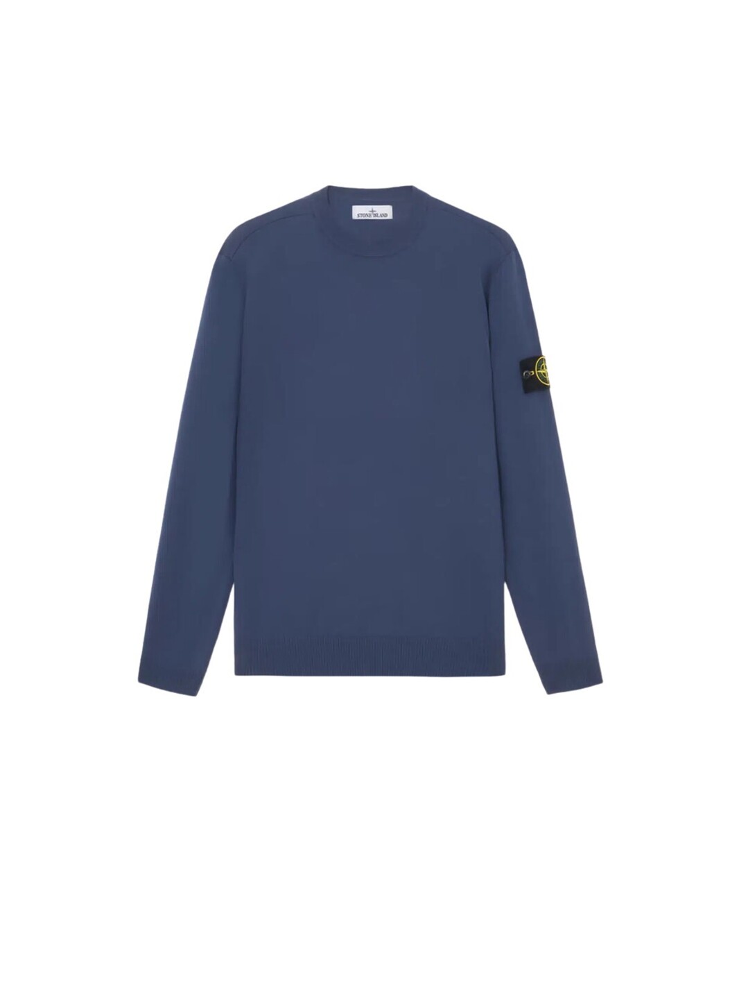 Stone Island Blue Wool Crew Neck Sweater - Medium